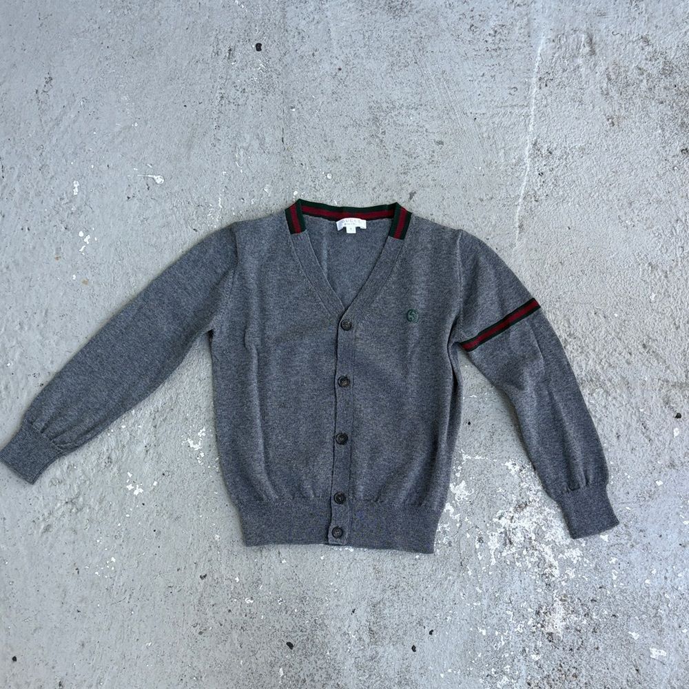 Gucci kids web cardigan